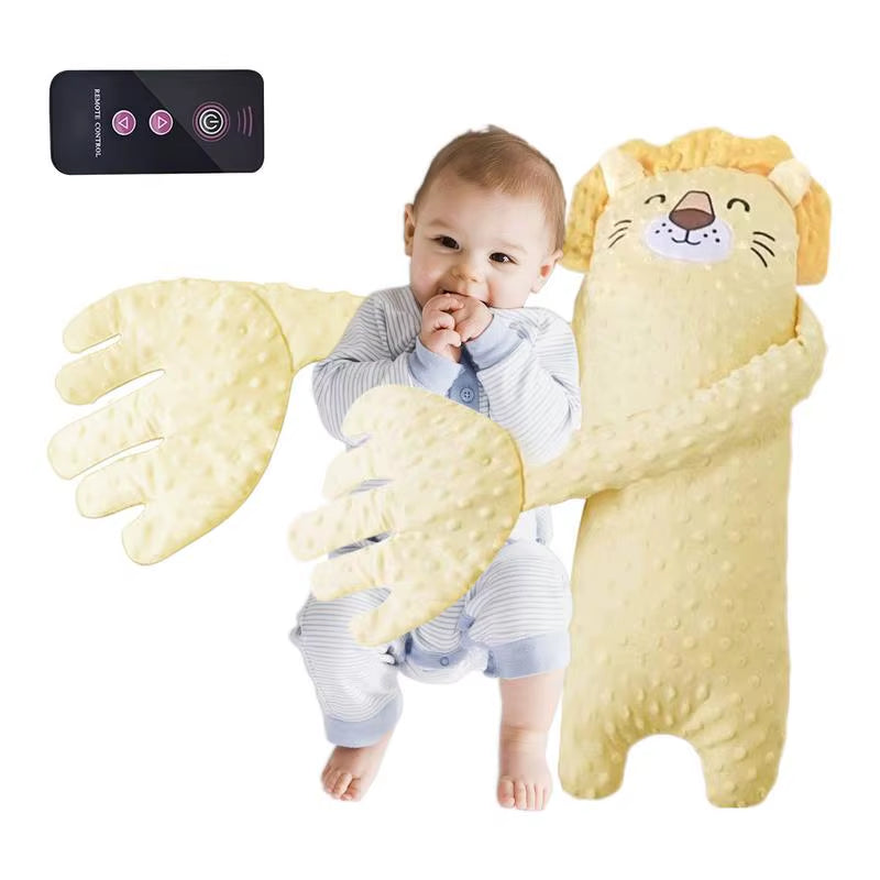 Remote Control Electric Baby Sleep Toy Cartoon Bear Shaped Plush Soothing Dolls Cartoon Baby Sleep Aid Comfort Soother Pillow